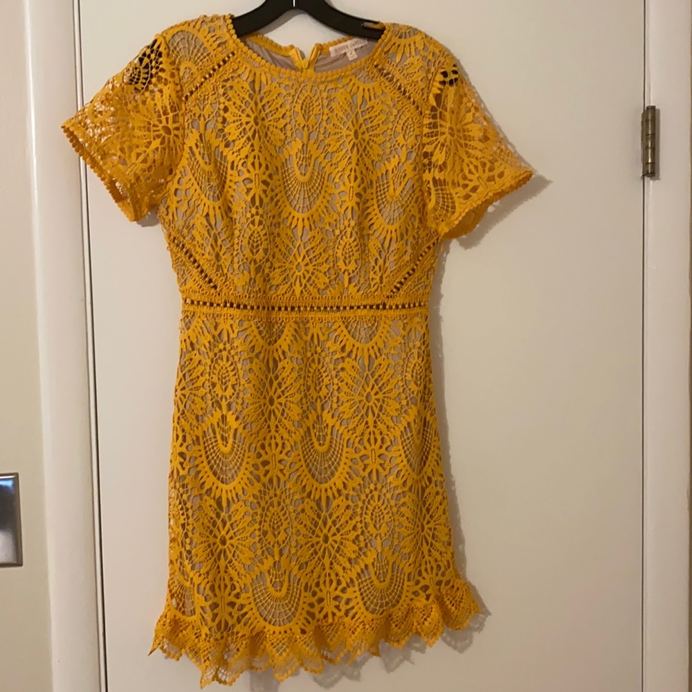 Yellow Lace Vici Dress